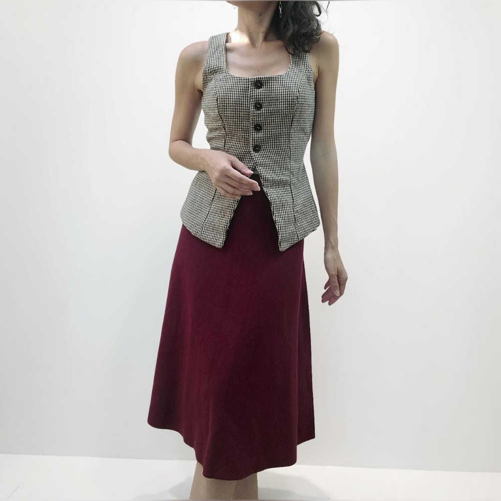 NWT Liz Claiborne Burgundy Passion Soft Knit Skirt